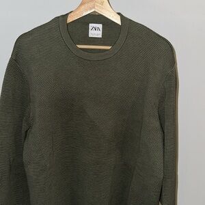 Zara Men’s Ribbed Knit Sweater